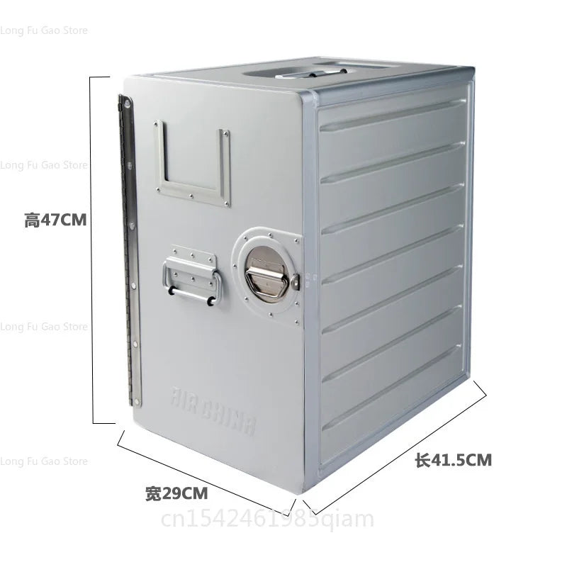 Natural Hiking Equipment  Portable Storage Box Travel Handle Aviation Aluminum Alloy Outdoor Camping Storage Box Car with Lock