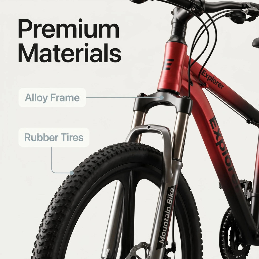 These Miniature Simulated Mountain Bike Models Perfectly Replicate the Classic Look of a Mountain Bike, Featuring Sleek Lines an