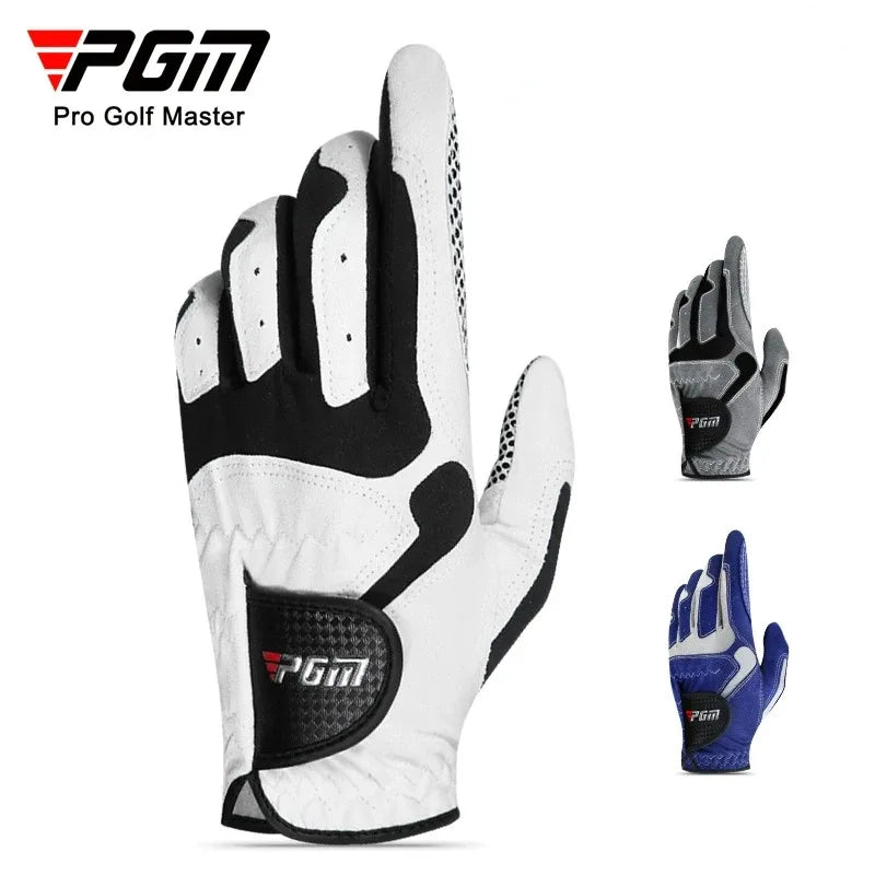 Professional Golf Gloves Microfiber Cloth Fabric Breathable Non-Slip Gloves Club Swing Putting Training Gloves