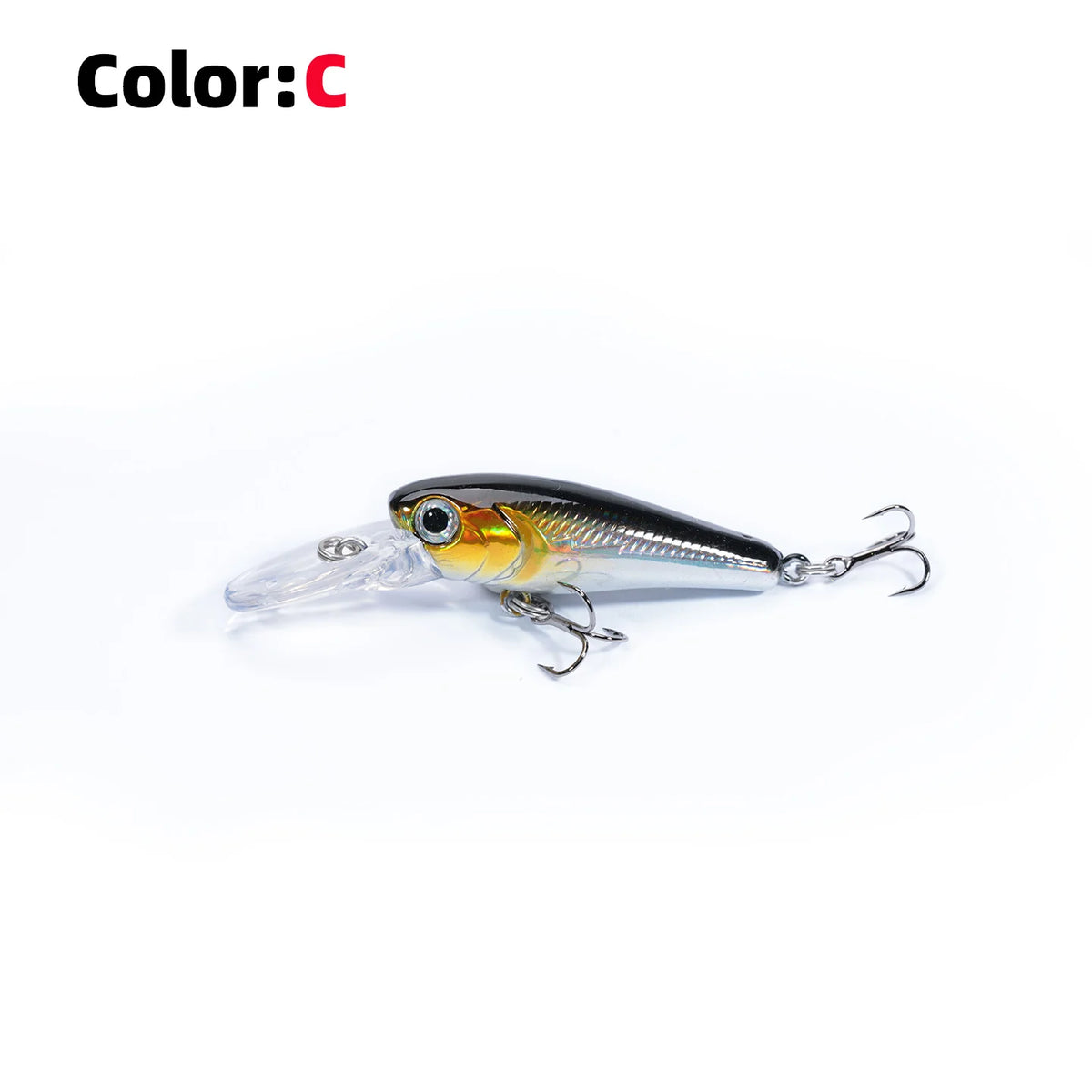 New 1pc 4cm 3.2g Pesca Hard Fishing Lure Floating Minnow Wobbler Peche Artificial Crank Bait Bass Perch Pike Salmon Trout
