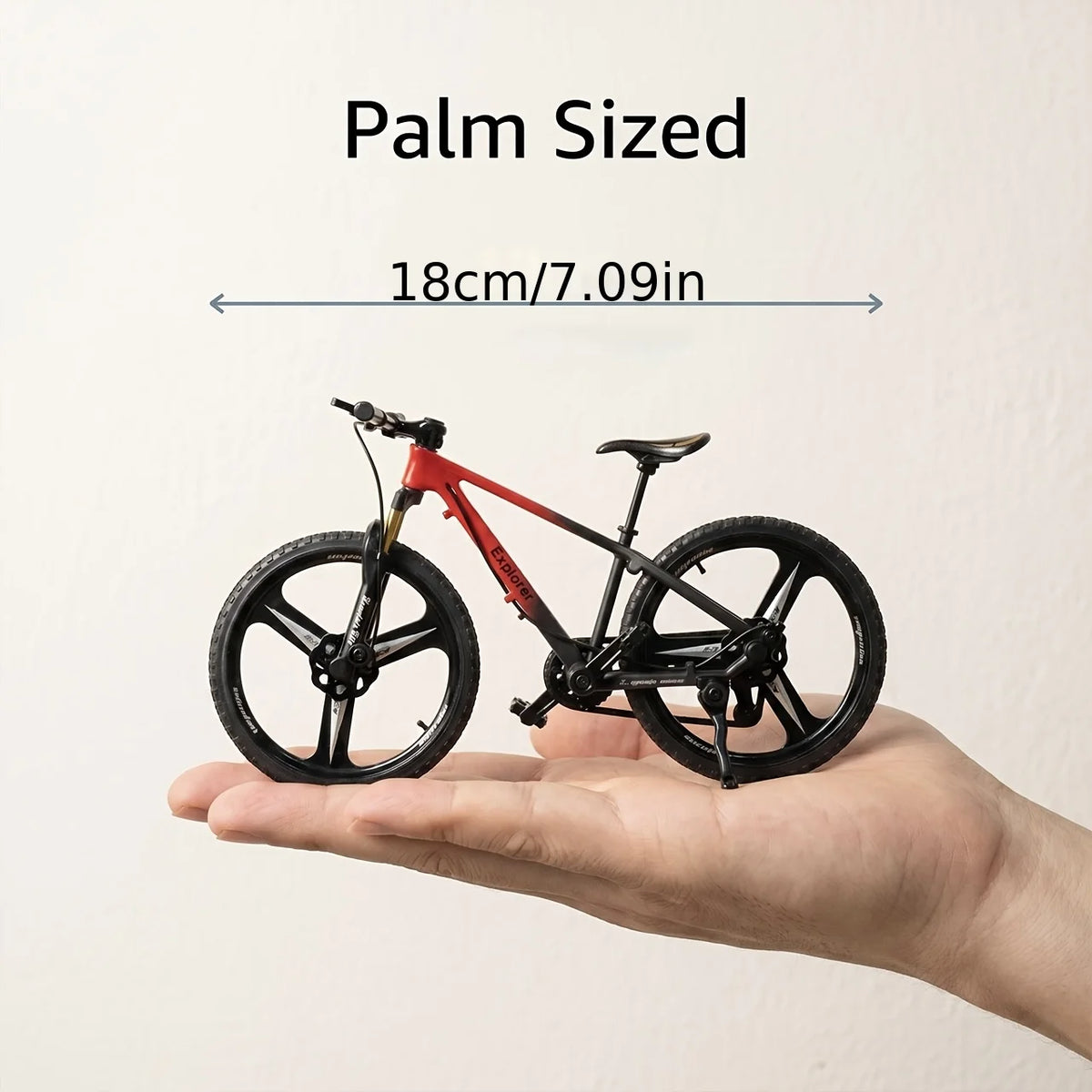 These Miniature Simulated Mountain Bike Models Perfectly Replicate the Classic Look of a Mountain Bike, Featuring Sleek Lines an