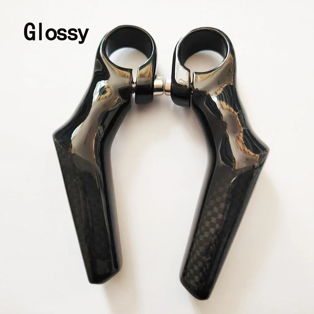 Mountain Road Bicycle Bar End, Carbon Fibre, 3K Glossy/Matt, L-type Bar End, Bicycle Accessories