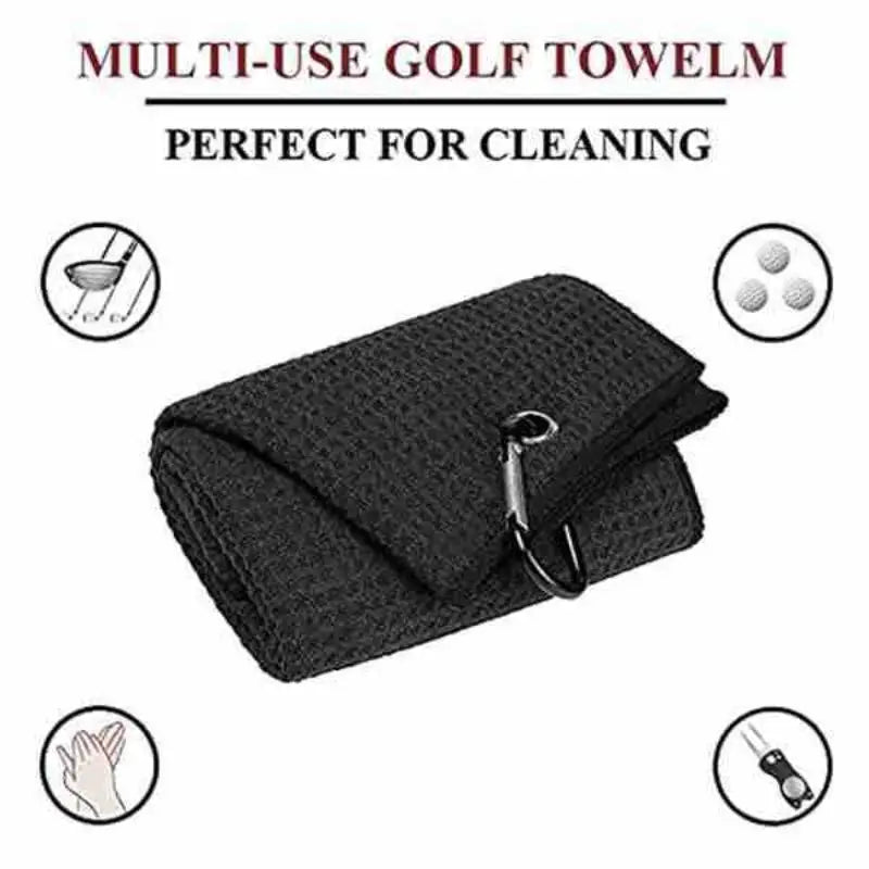 Golf Club Complete Cleaner Kit Dual Sided Groove Brush Quick Dry Towel Portable Golf Accessory for Amateur Professional Golfers