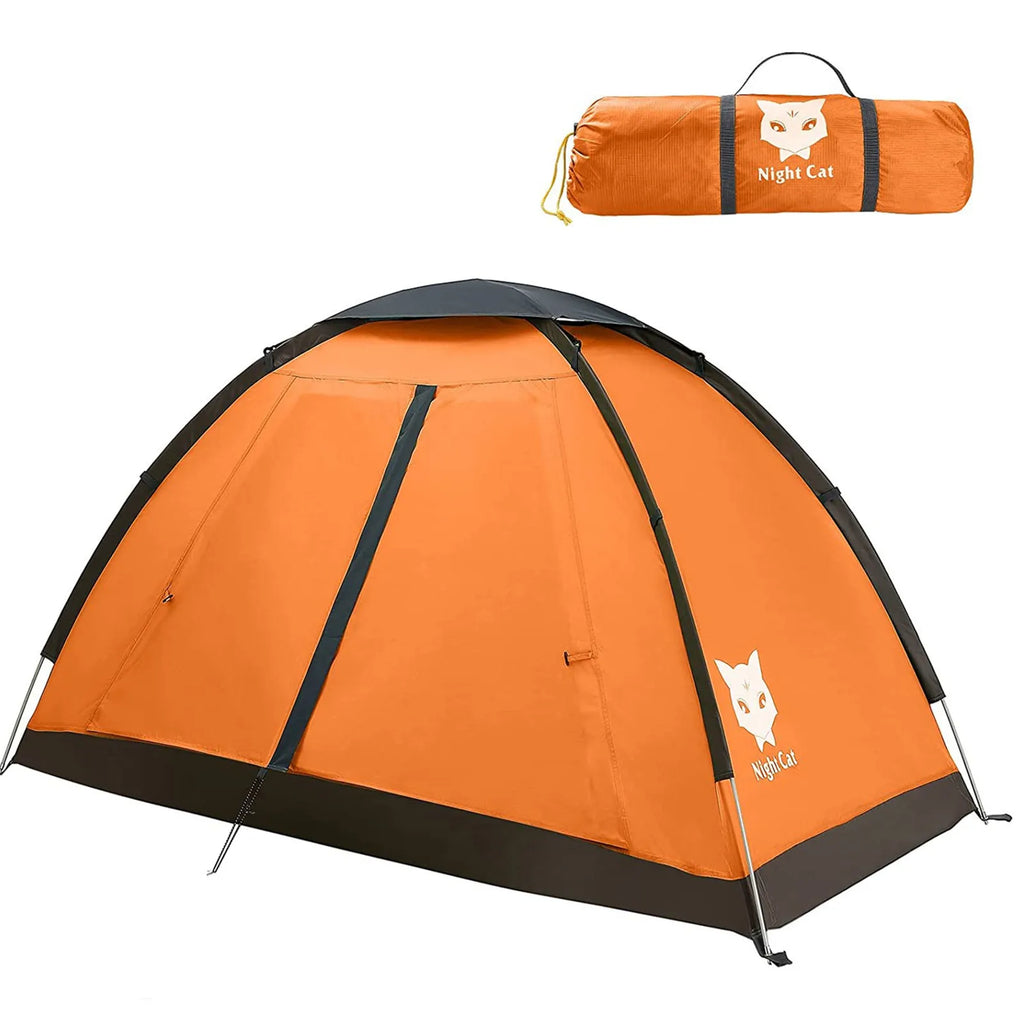 Night Cat Tent for 1 to 2 Persons, Lightweight Waterproof Camping Hiking Backpack Tent