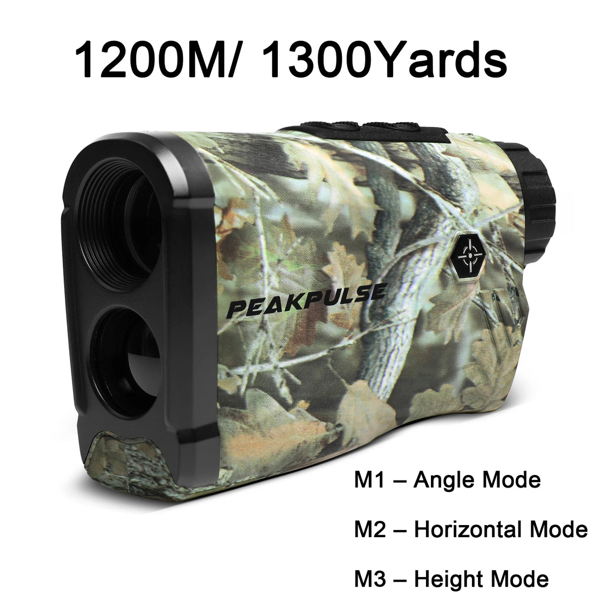 PEAKPULSE 650Yard/1300 Yards Range Finder for Hunting High Precision 6X Rangefinder Height Angle Horizontal Distance Meter