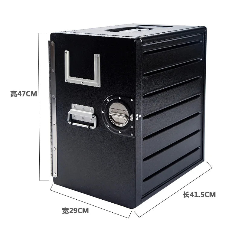 Natural Hiking Equipment  Portable Storage Box Travel Handle Aviation Aluminum Alloy Outdoor Camping Storage Box Car with Lock