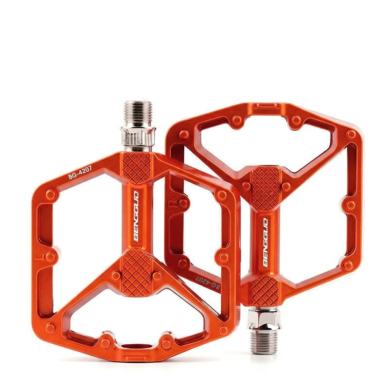 New Bicycle Pedals Mountain Bike Road Bike Aluminum Alloy Pedals Anti Slip Quick Release Double DU Bearing Pedals