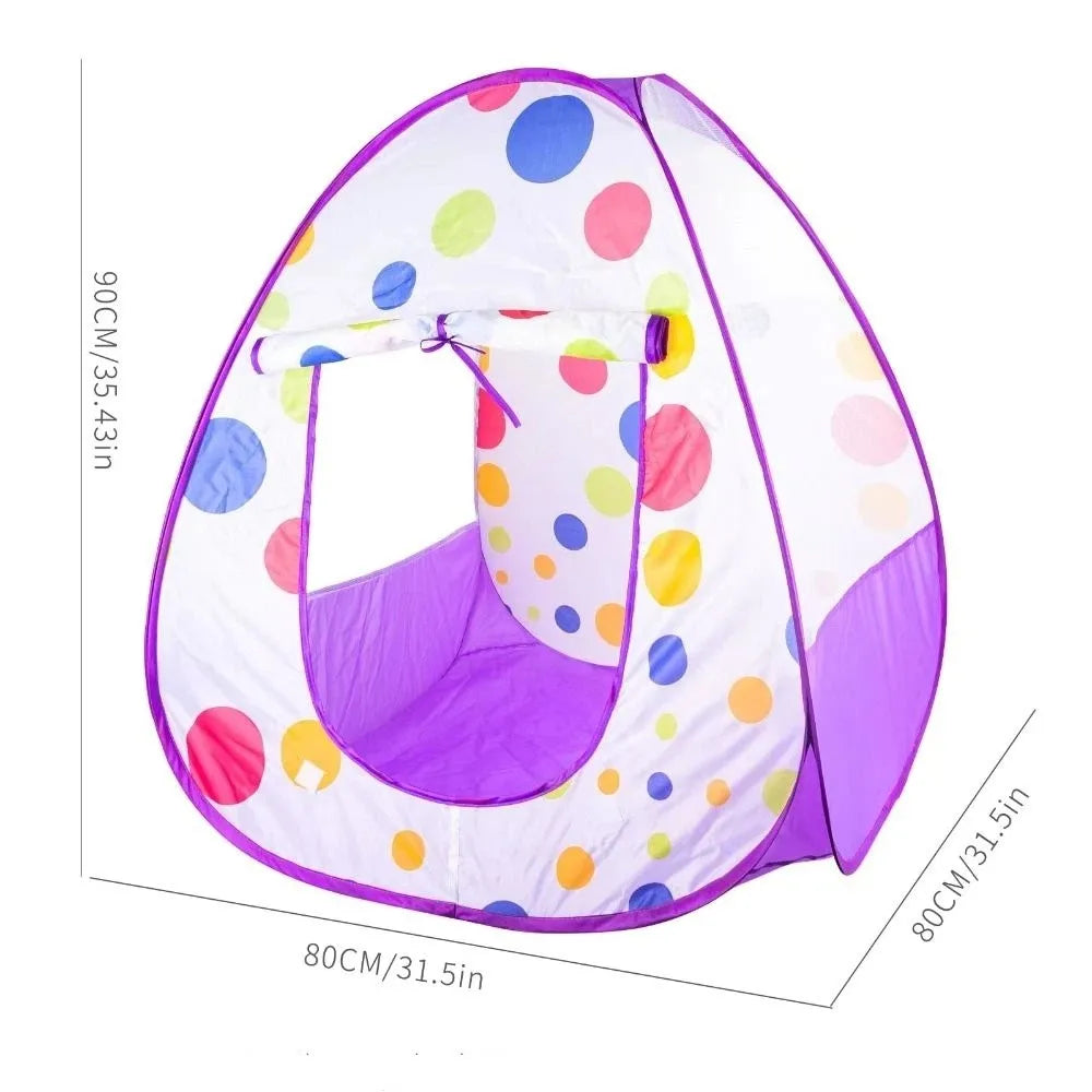 Princess Houses Children's Play House Tent Houses Washable Red Polka-dot Tent Red Creative Foldable Tents