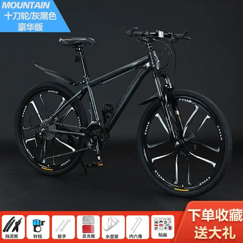Mountain bike adult male the bestnew female student off-road shock-absorbing pretty lightweight variable speed road racing car