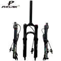 20/24 Inch Mountain Bike Air Fork, Aluminum Alloy, Disc Brake, 100mm Travel, Quick Release, Shoulder Control Lockout Suspension