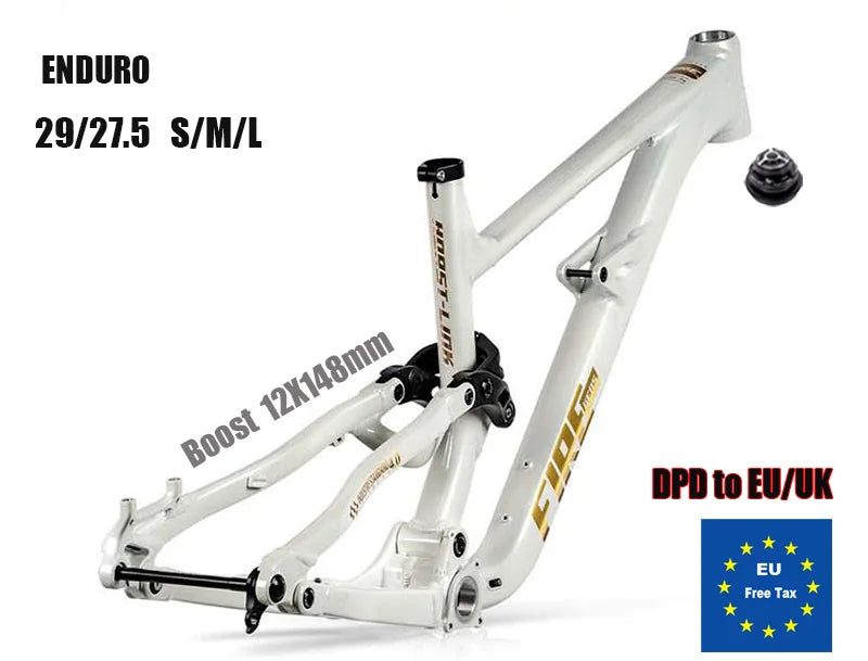 Bike Full Suspension Frameset Enduro Soft Tail Aluminum Alloy MTB Mountain 29/27.5 Er 4 Links DH XC AM MTB Boost 148mm