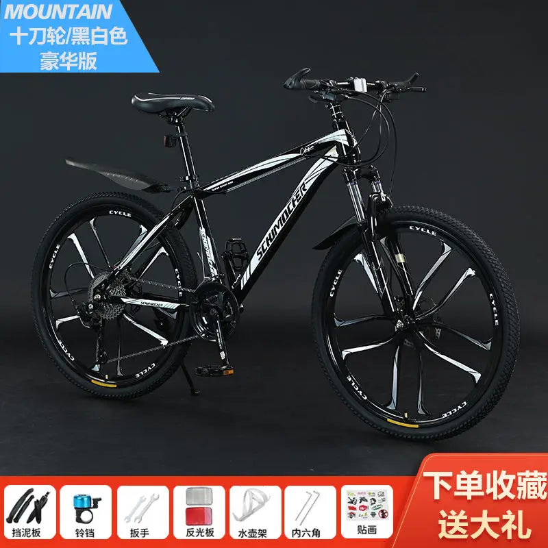 Mountain bike adult male the bestnew female student off-road shock-absorbing pretty lightweight variable speed road racing car