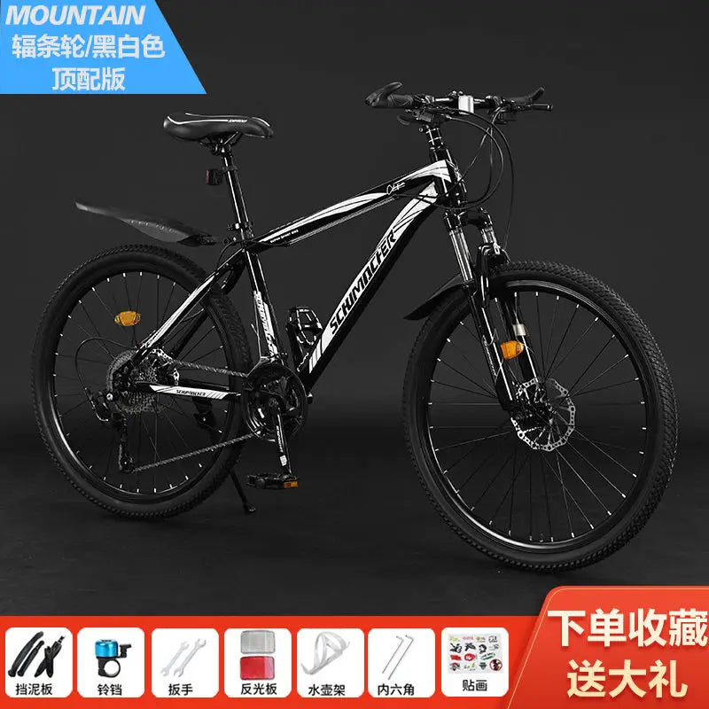 Mountain bike adult male the bestnew female student off-road shock-absorbing pretty lightweight variable speed road racing car