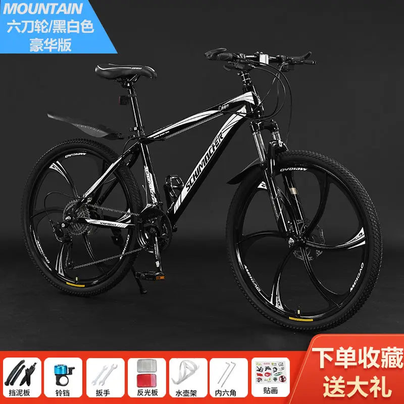 Mountain bike adult male the bestnew female student off-road shock-absorbing pretty lightweight variable speed road racing car