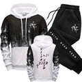 Fall Winter Daily Casual Fashion Sportswear Outdoor Jogger Fitness Outfit 2026 New in Men's Tracksuit Hoodie&sweatpants 2pcs Set