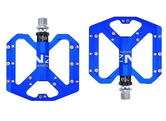 2020 New Mountain Non-Slip Bike Pedals Platform Bicycle Flat Alloy Pedals 9/16' 3 Bearings for Road MTB Fixie Bikes