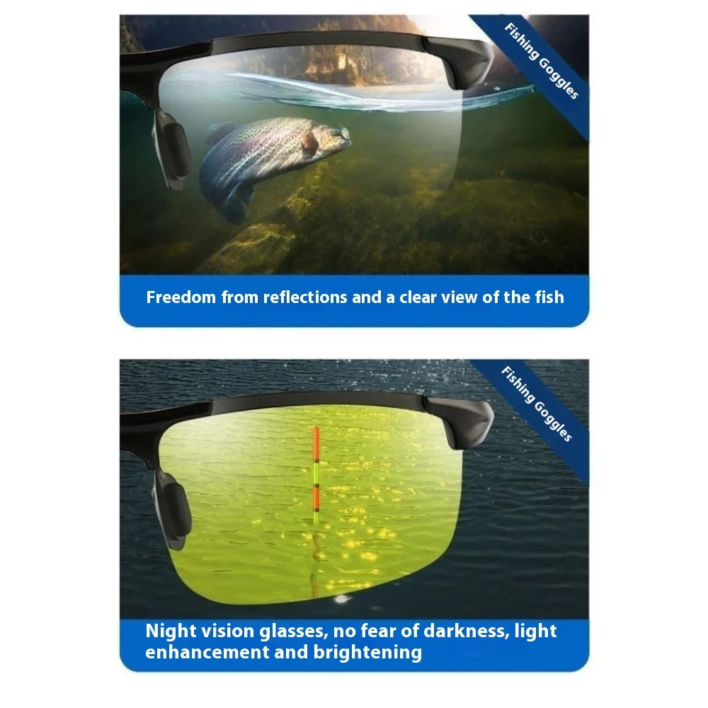 When fishing, observe floating objects, shoot fish, and view fish through high-definition underwater goggles.