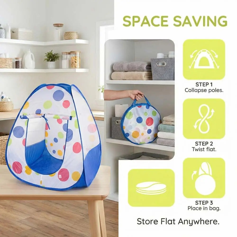 Princess Houses Children's Play House Tent Houses Washable Red Polka-dot Tent Red Creative Foldable Tents