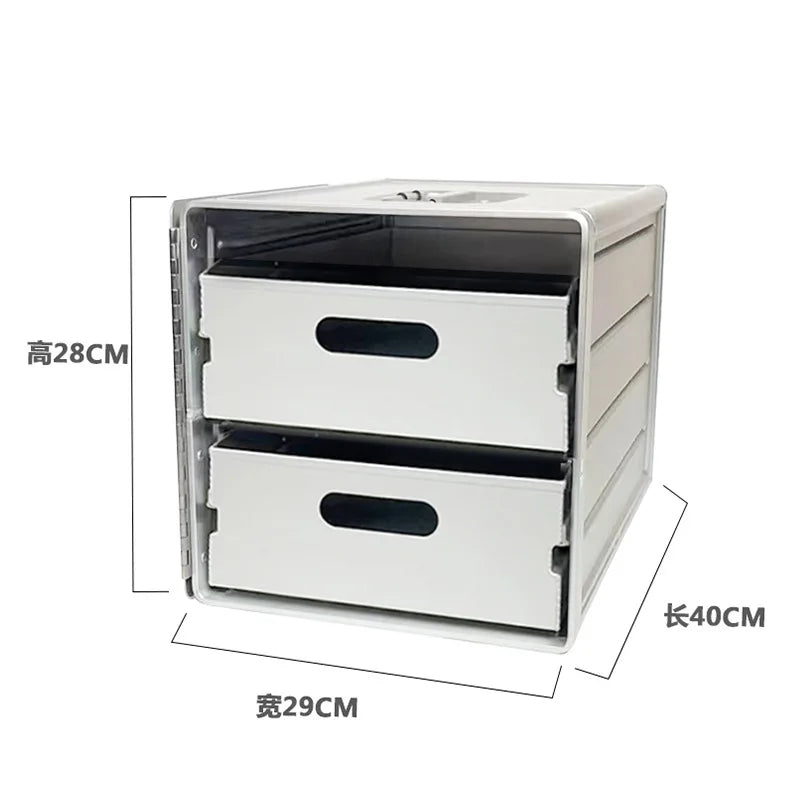 Natural Hiking Equipment  Portable Storage Box Travel Handle Aviation Aluminum Alloy Outdoor Camping Storage Box Car with Lock