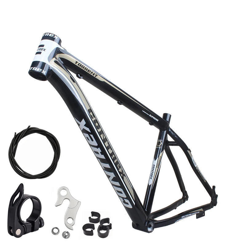 26in 29in Mountain Bike Frame Aluminum Alloy Bike Frame Disc Brake Frame with Tail Hook Bicycle Frame MTB Frame Customized
