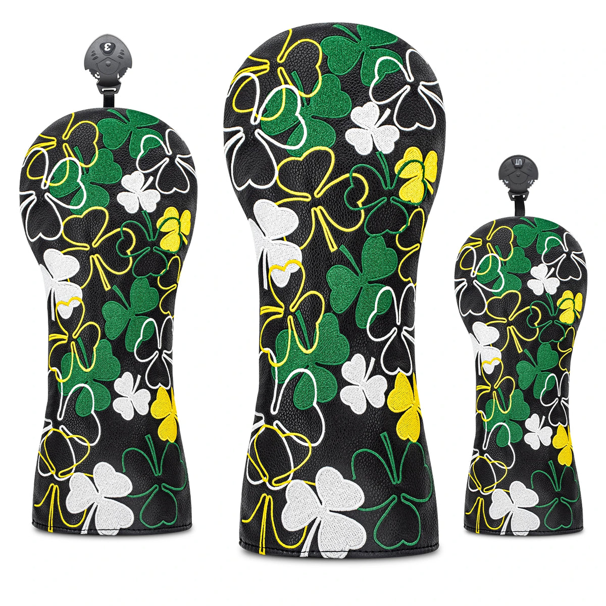 Golf Club Wood Head Covers for 1pc/3pcs Driver/ Fairway/ Hybrid, for Protection and Style, Durable Design for All Club Types
