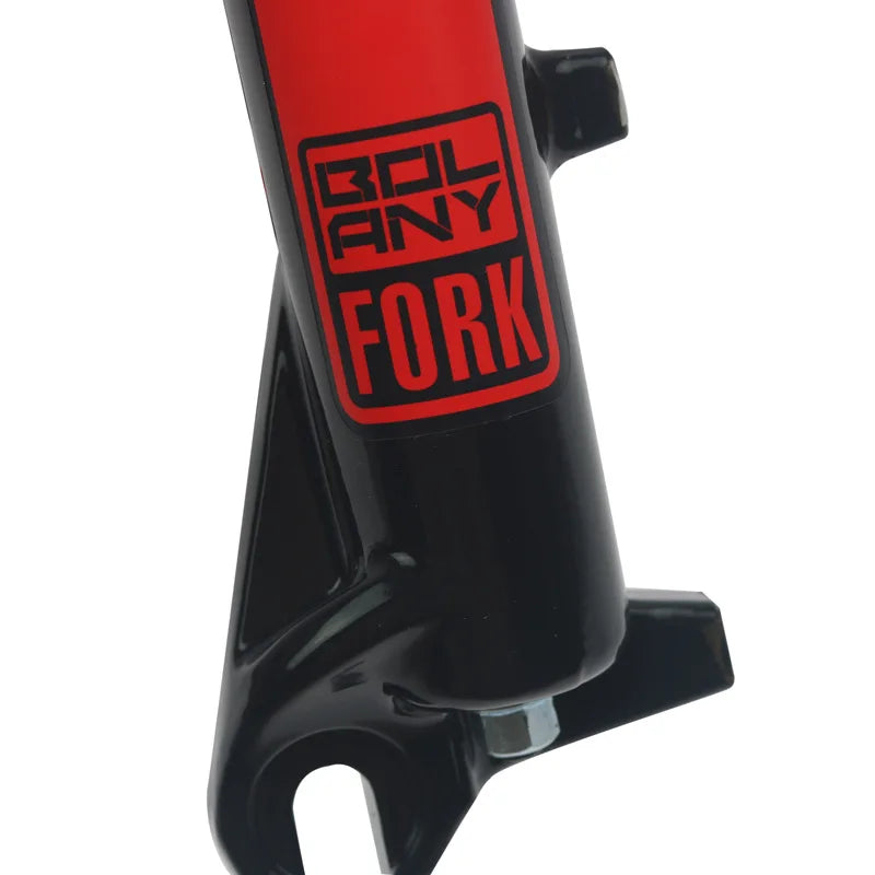 BOLANY-Mountain Bike Fork, Aluminum Alloy, Mechanical, Straight Tube, Shoulder Control, Shock Absorber, 100mm Stroke, 24in Fork