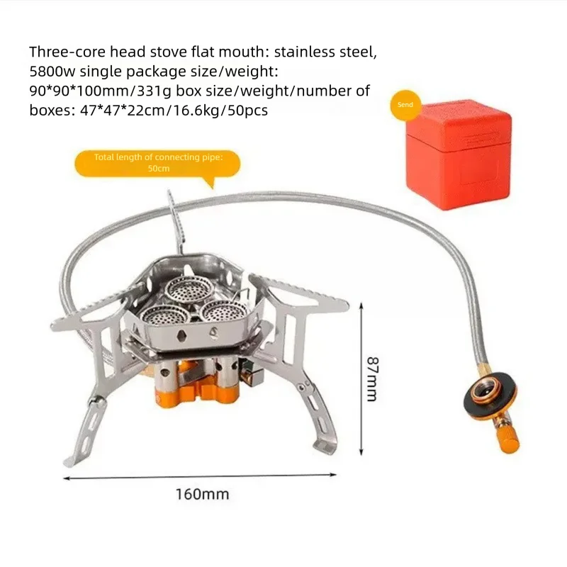 Camp Stove Portable Wind-Resistance For Outdoor Camping Cooking