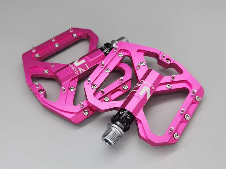 New Mountain Bike Pedals MTB Pedal Aluminum Bicycle Wide Platform Flat Pedals 9/16" Sealed Bearing Bicycle Pedals