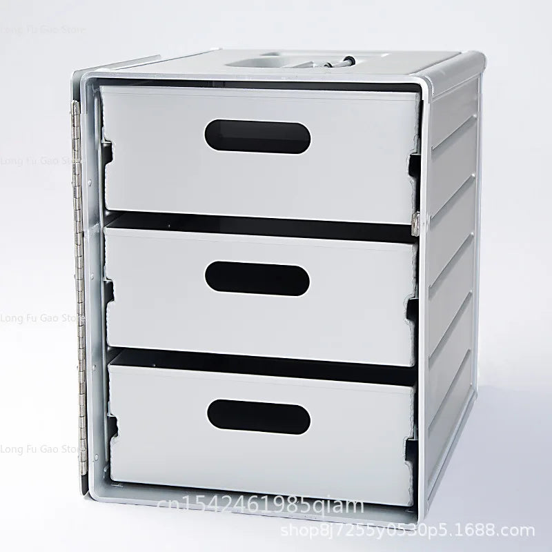 Natural Hiking Equipment  Portable Storage Box Travel Handle Aviation Aluminum Alloy Outdoor Camping Storage Box Car with Lock