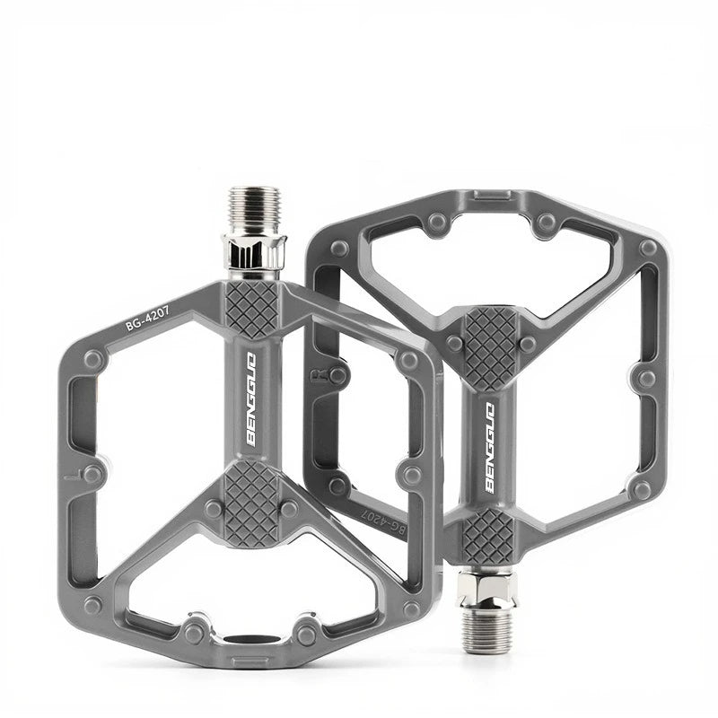 New Bicycle Pedals Mountain Bike Road Bike Aluminum Alloy Pedals Anti Slip Quick Release Double DU Bearing Pedals