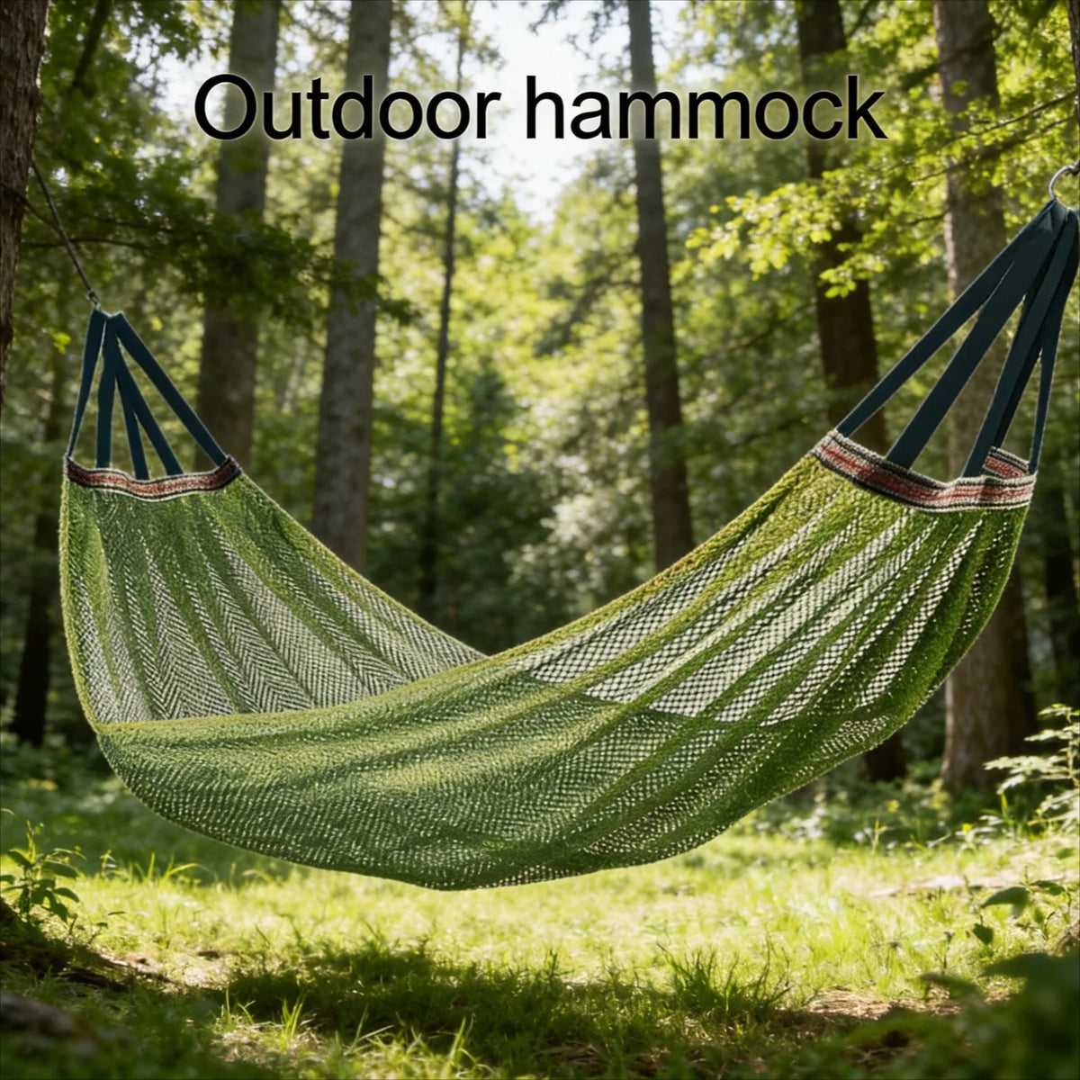 Campout Outdoor Hammock, Anti-Fall Camping Travel Item, Outdoor for All Ages Multi-Purpose for the Yard