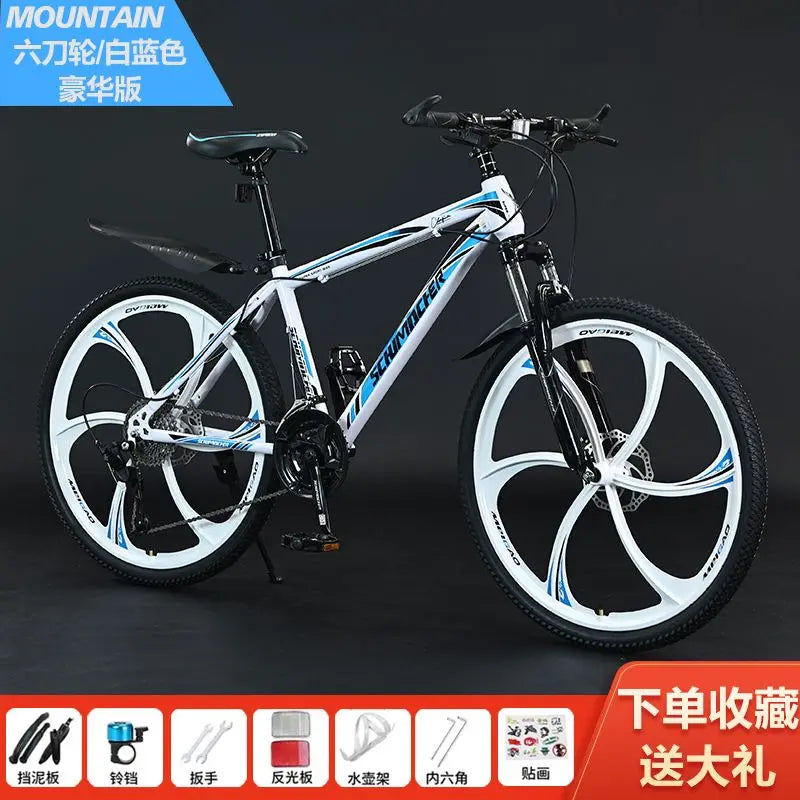 Mountain bike adult male the bestnew female student off-road shock-absorbing pretty lightweight variable speed road racing car