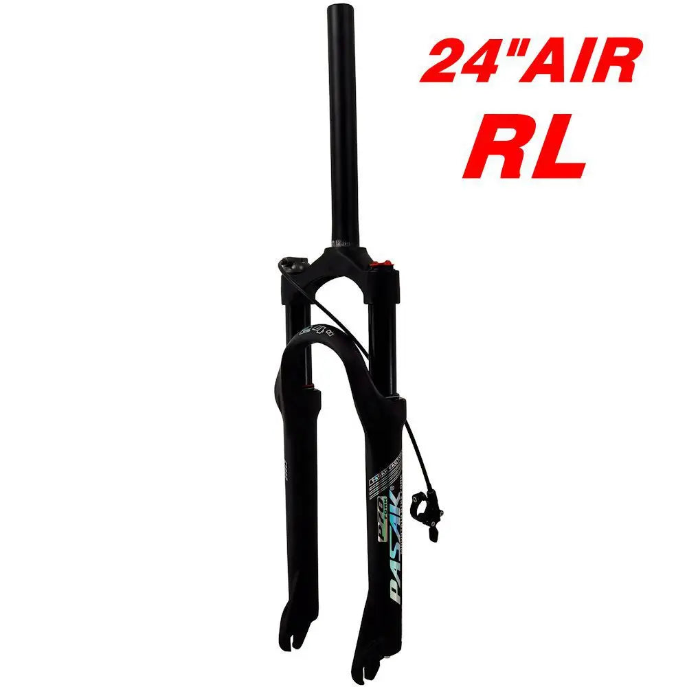 20/24 Inch Mountain Bike Air Fork, Aluminum Alloy, Disc Brake, 100mm Travel, Quick Release, Shoulder Control Lockout Suspension