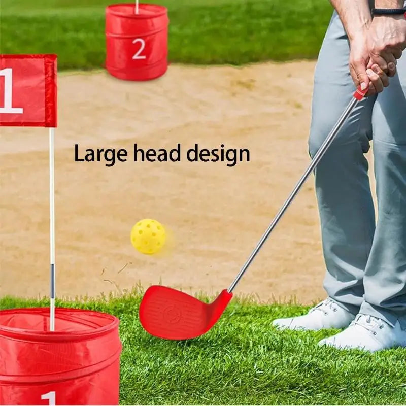 Retractable Golf Putter Training Antislip Grip Golf Shaft Left and Right Handed Putter Small Golf Clubs for Lawn Garden 69HD