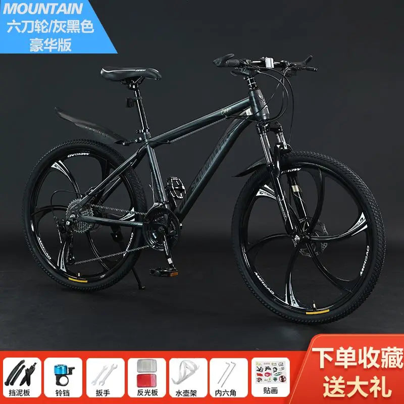 Mountain bike adult male the bestnew female student off-road shock-absorbing pretty lightweight variable speed road racing car