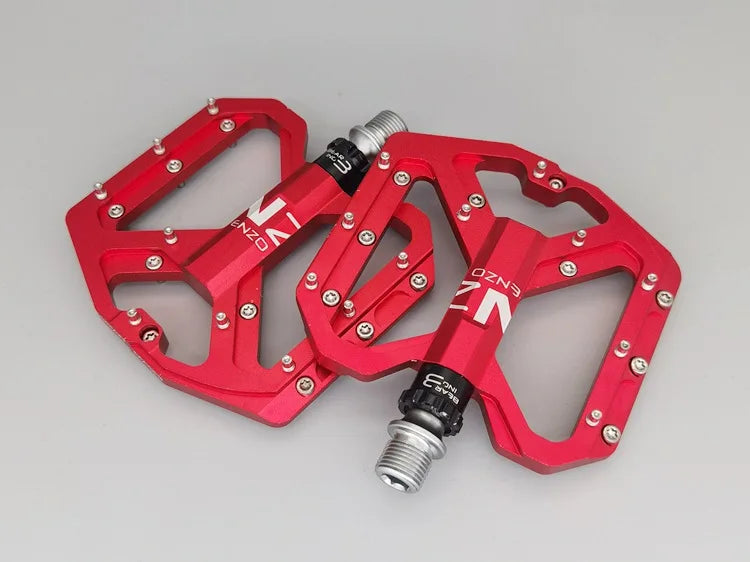 New Mountain Bike Pedals MTB Pedal Aluminum Bicycle Wide Platform Flat Pedals 9/16" Sealed Bearing Bicycle Pedals