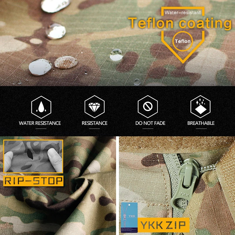 IDOGEAR Tactical G3 Combat Suit  Shirt & Pants Knee Pads Update Ver Camo Combat Uniform 3004