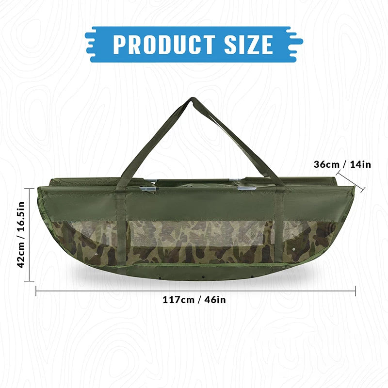 Fishing Bags Fish Weigh Bags Folding Mesh Weigh Sling Fish bag for Caught Fish Weigh in Bag for Bass Fishing