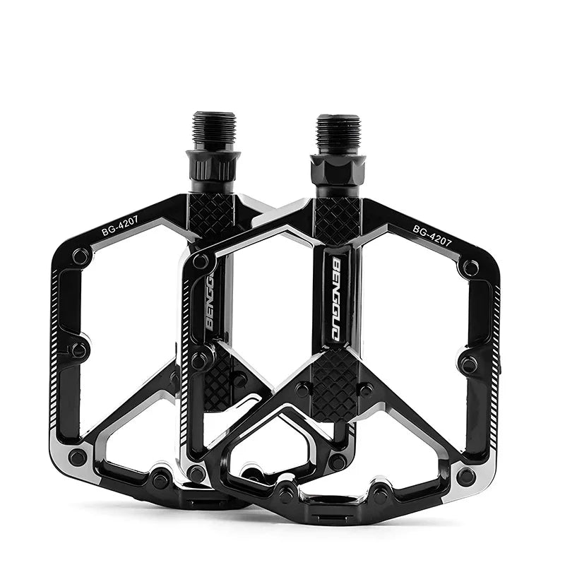 New Bicycle Pedals Mountain Bike Road Bike Aluminum Alloy Pedals Anti Slip Quick Release Double DU Bearing Pedals