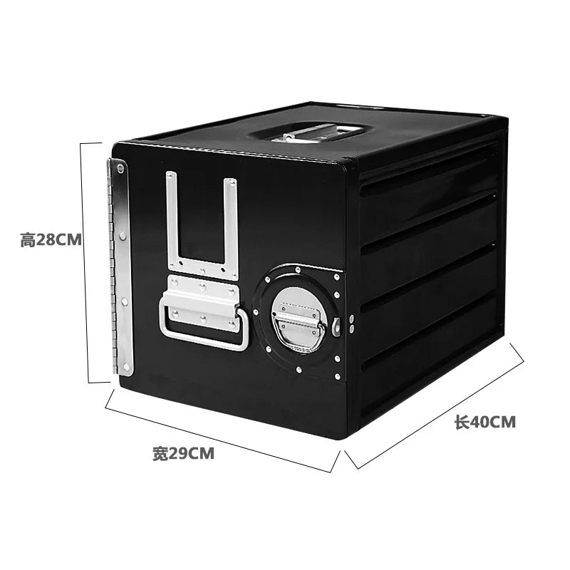 Natural Hiking Equipment  Portable Storage Box Travel Handle Aviation Aluminum Alloy Outdoor Camping Storage Box Car with Lock