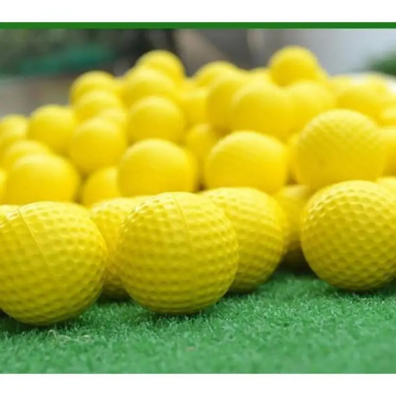 Golf Practice Balls 10 Pack Soft PU Yellow Balls for Indoor Outdoor Portable Training Gift Choice