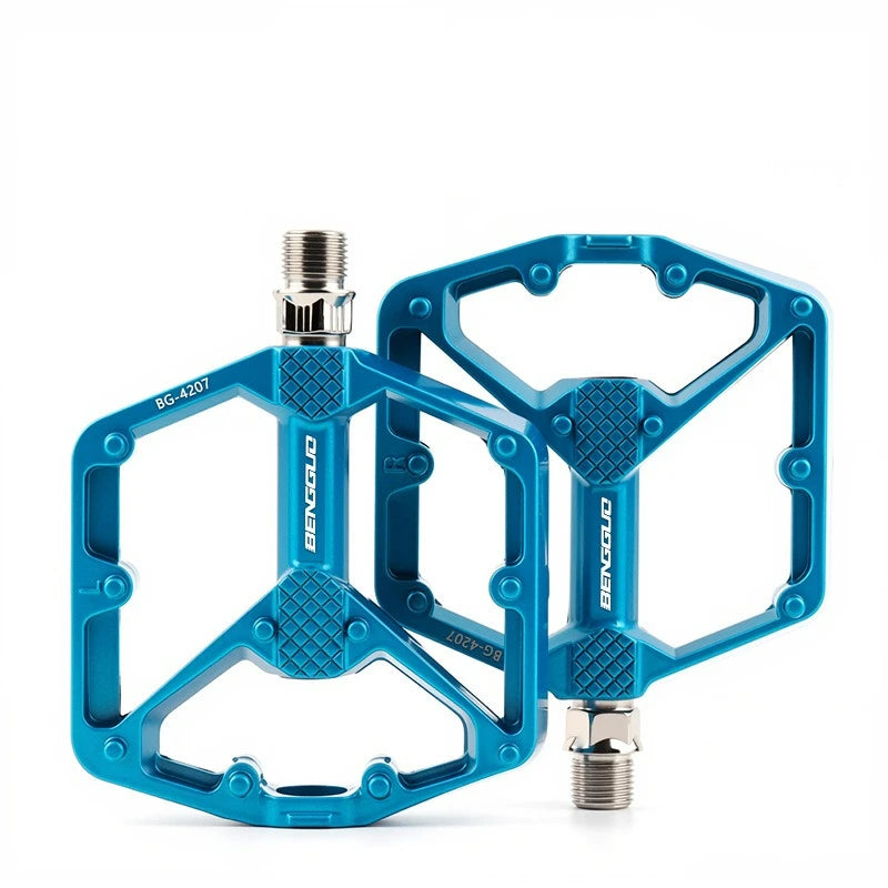 New Bicycle Pedals Mountain Bike Road Bike Aluminum Alloy Pedals Anti Slip Quick Release Double DU Bearing Pedals