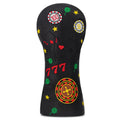 A Multi-Element Combination Theme Golf Club Cover Suitable for Driver, Fairway,And Iron Wooden Clubs with Thickened Inner Lining