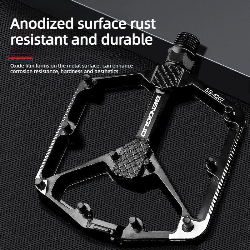 New Bicycle Pedals Mountain Bike Road Bike Aluminum Alloy Pedals Anti Slip Quick Release Double DU Bearing Pedals